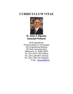 curricullum vitae - My FIT (my.fit.edu)