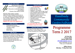 HERE - Reedbeds Community Centre Fulham