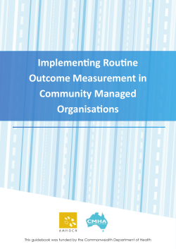 Implementing Routine Outcome Measurement in Community