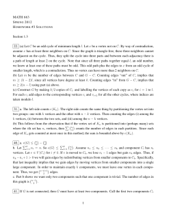 MATH 663 Section 1.3 22. (a) Let C be an odd cycle of minimum