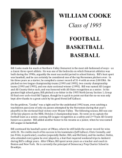 CookeHOFBio-Web - Northern Valley Regional High Schools