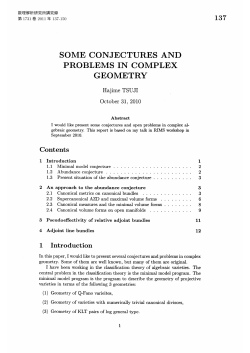 Open Problems in Complex Geometry