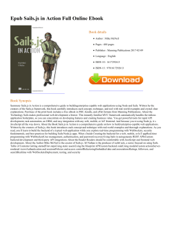 Epub Sails.js in Action Full Online Ebook