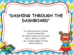 dashing through the dashboard