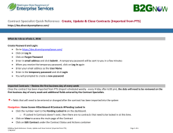 Contract Information