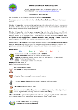 19 September 2016 Number 3 - Barningham CEVC Primary School