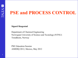 Plantwide control: Towards a systematic procedure