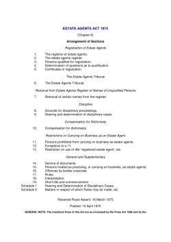 Estate Agents Act 1975 - Isle of Man Government