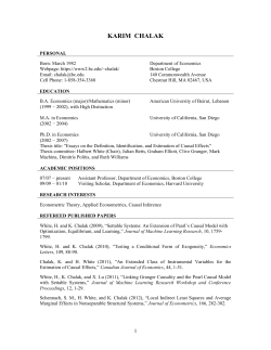 karim chalak - Boston College