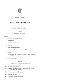 INVESTOR COMPENSATION ACT, 1998