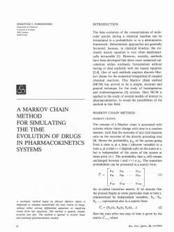 a markov chain method for simulating the time evolution of drugs in