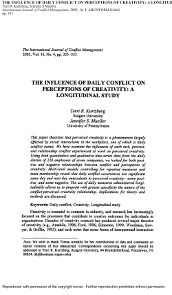 The International Journal of Conflict Management