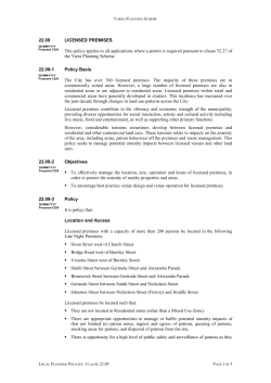 schedule to the mixed use zone