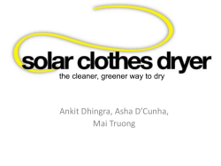 Solar Clothes dryer