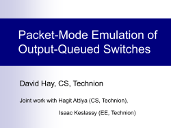 Packet-Mode Emulation of Output