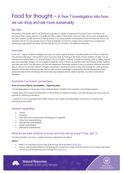 Food for thought - Natural Resources South Australia