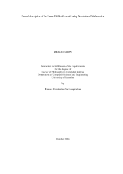 Formal description of the Home UbiHealth model using Denotational
