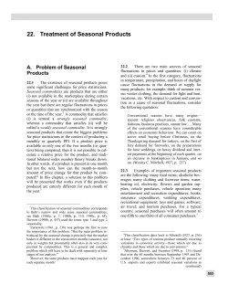 22. Treatment of Seasonal Products