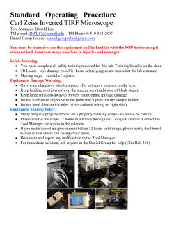 Changing sample procedure - Daniel Research Group Cornell