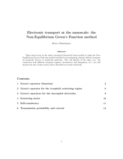 Electronic transport at the nanoscale: the Non