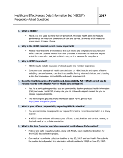 Healthcare Effectiveness Data Information Set (HEDIS