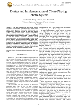 Design and Implementation of Chess