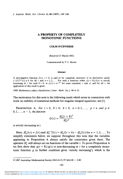 A Property of completely monotonic functions