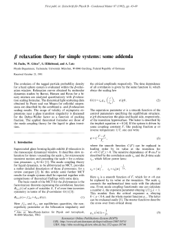 Beta relaxation theory for simple systems: some