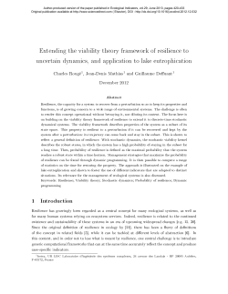 Extending the viability theory framework of resilience
