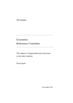The impacts of supermarket price decisions on the dairy industry