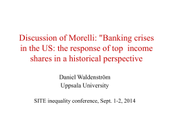Banking crises in the US: the response of top income shares in a