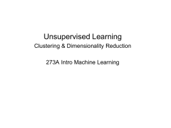 Unsupervised Learning