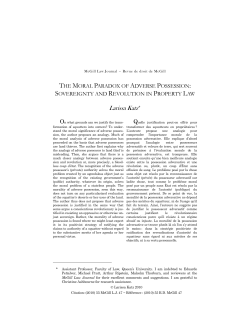 The Moral Paradox of Adverse Possession