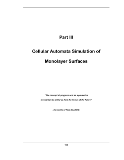 Methodology Associated with Cellular Automata