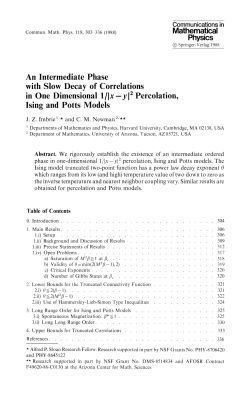 Physics An Intermediate Phase with Slow Decay of