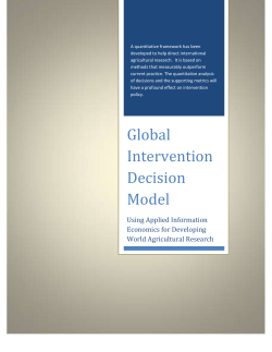 Global Intervention Decision Model - CGSpace
