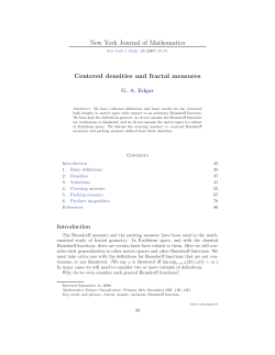 Centered densities and fractal measures