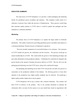 EXECUTIVE SUMMARY - Edwards School of Business