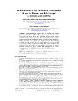 Full characterization of modern transmission fibers
