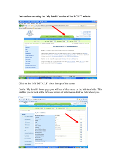 Instructions for the site