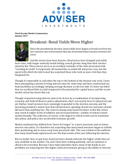 Breakout: Bond Yields Move Higher
