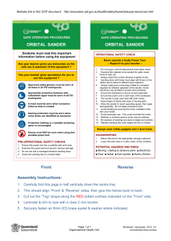 DETE - Safe Operating Procedure