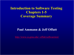 SWE 637: Coverage Summary