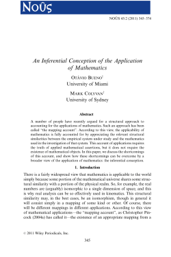 An Inferential Conception of the Application of Mathematics