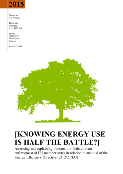 Chapter 2: Energy Efficiency and Energy Audits