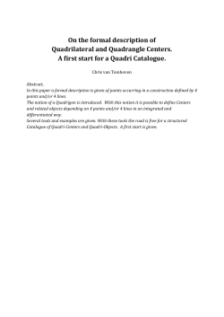 On the formal description of Quadrilateral and