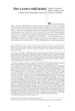 The Center Still Holds Stephen Chaudoin