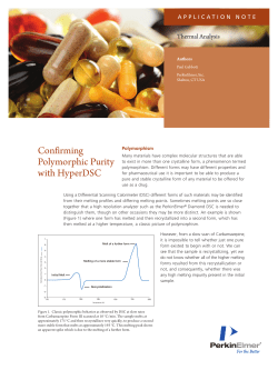 Confirming Polymorphic Purity with HyperDSC