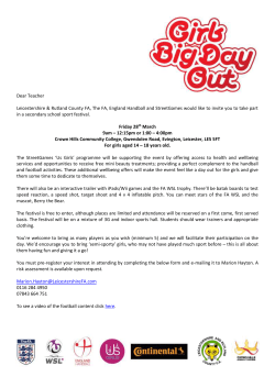 Schools Football Festival Invite - Final