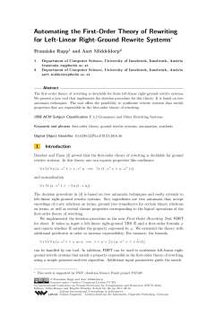 Automating the First-Order Theory of Rewriting for Left